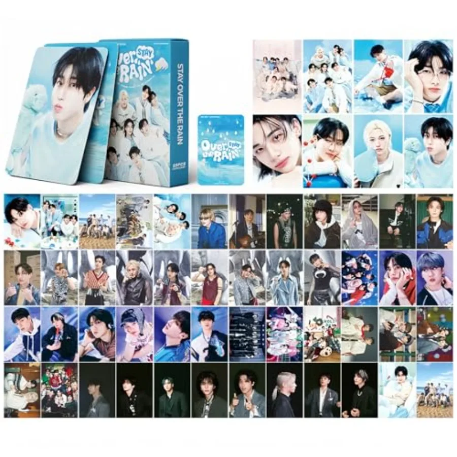 Stray Photocards KPOP Stay Over The Rain Album Cards 55PCS Stray 5th FanClub Photo Cards Giant Album HOP Greeting Card Straykid view 2