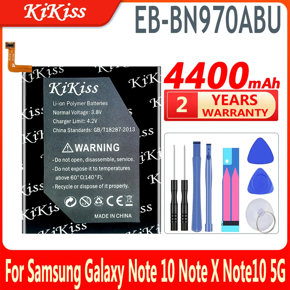 

Аккумулятор KiKiss емкостью 4400 мАч EB-BN970ABU для Samsung Galaxy Note 10 Note X Note 10 NoteX Note 10 5G, аккумуляторы большой емкости