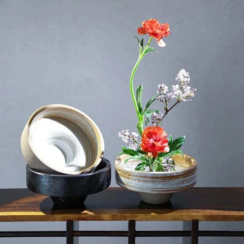クリエイティブ小さな花ポットデスク装飾フラワーアレンジメント造花装飾セラミック花瓶ルーム美的装飾