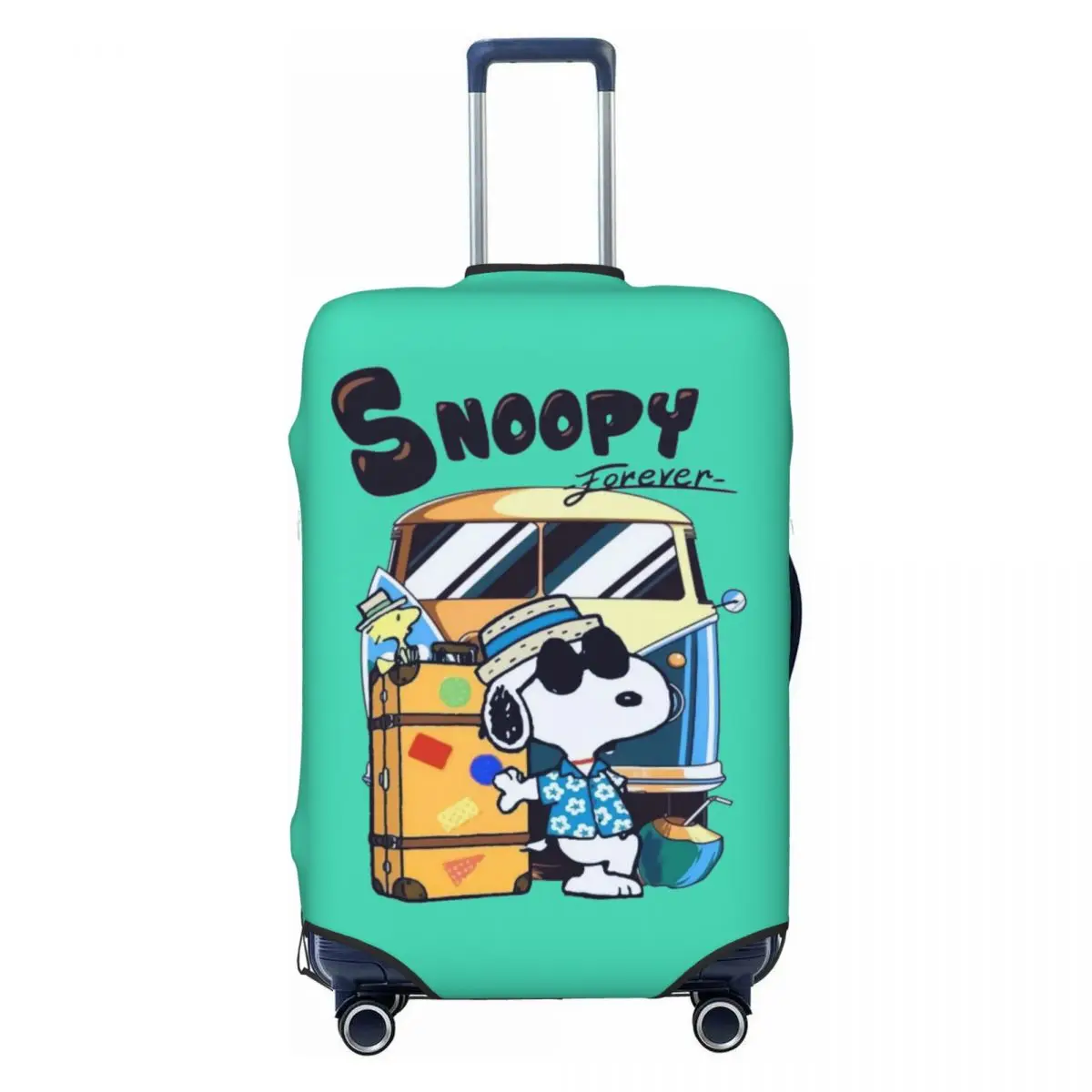 

Custom S-snoopys Forever Travel Luggage Cover Dust Proof Suitcase Cover Protector Fit 18-32 Inch