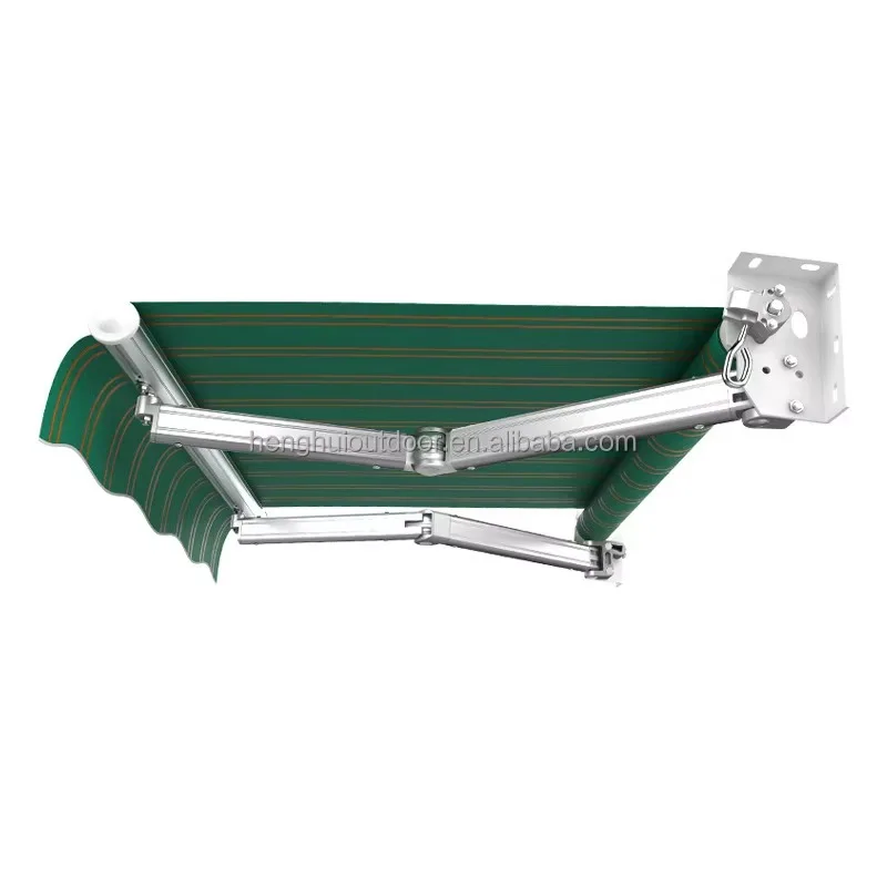 Custom Outdoor Patio Sun Shades Electric Awnings Retractable Canvas Window Cassette Awning Arm Folding Polyester Fabric