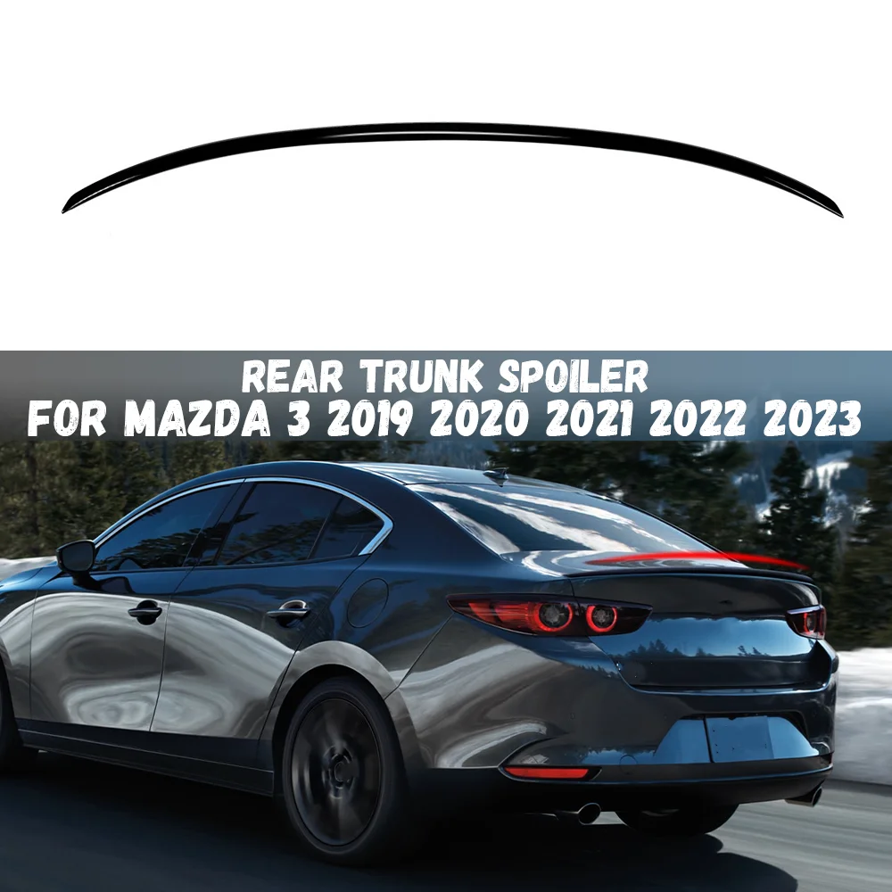 

Pop Rear Trunk Spoiler For Mazda 3 Mazda3 Sedan 2019 2020 2021 2022 2023 Spoiler Lip Car Rear Roof Spoiler Splitter Wing