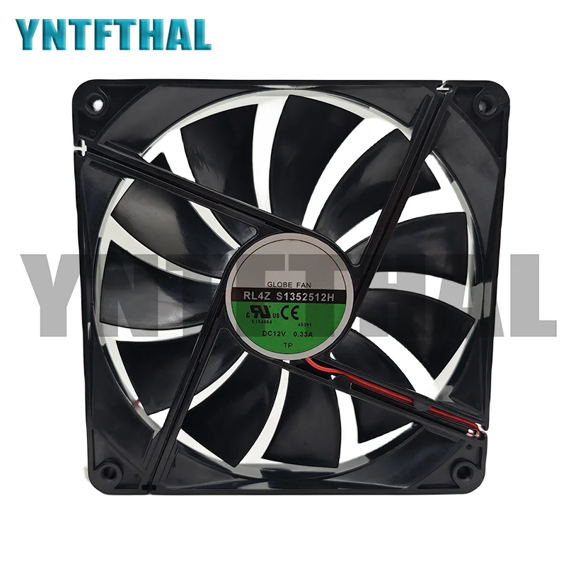 Brand New DC12V 0.33A 135MM Square Cooler Fan S1352512H RL4Z Chassis Power Cooling Fan 2PINS