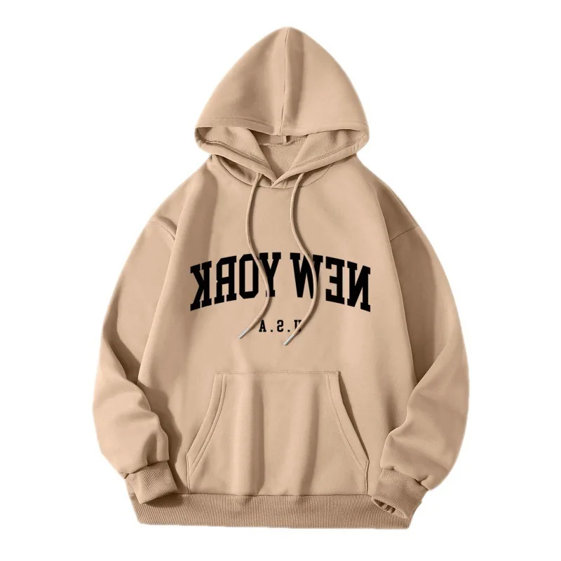 2024 New NEWYORK Sweater Letter Loose Fashion Hoodie Gothic Women's Sweater image 5