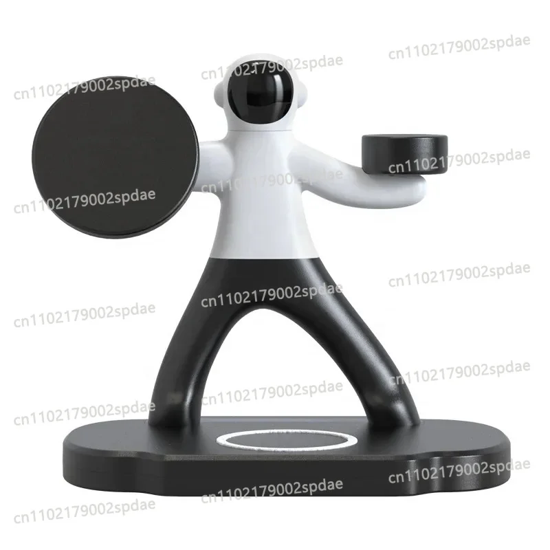 3 In 1 Magnetic Wireless Charging Stand 15W Efficient Charging Station Compatible With Quick Charge And Power Delivery Protocol