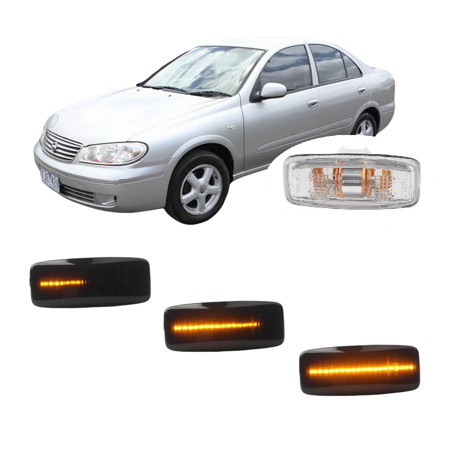 for Nissan Pulsar N16 2000 2001 2002 2003 2004 2005 2006 2007 2008 2009 Dynamic LED Side Marker Signal Light Fender Lamp