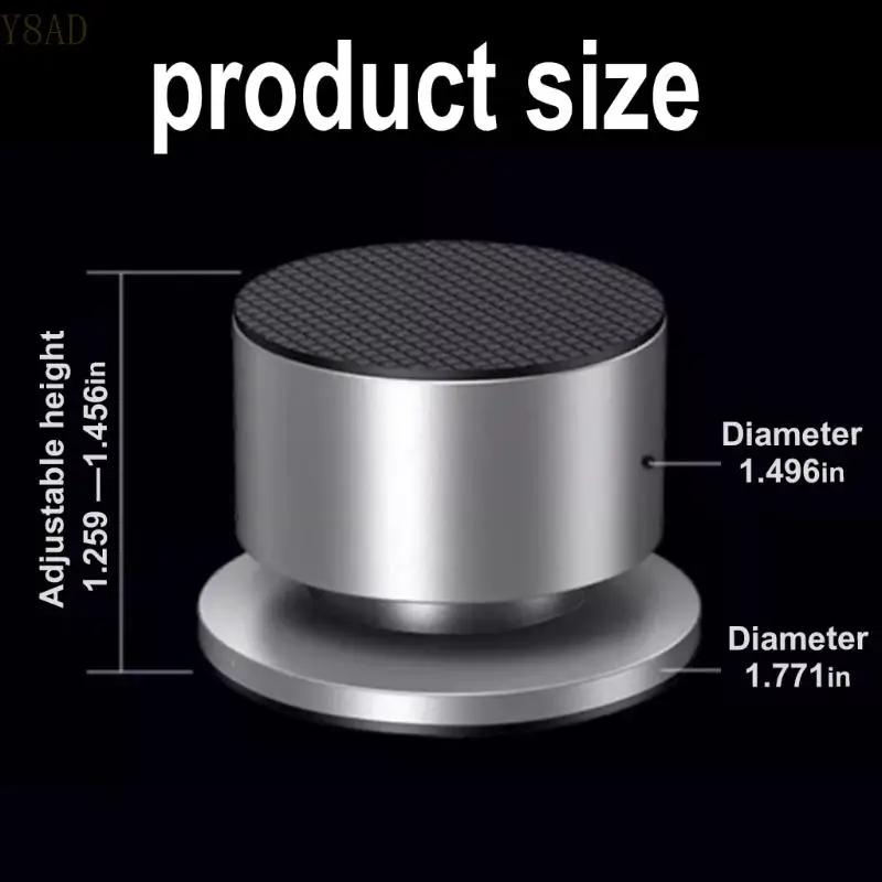 Y8AD NonSlip Coppers Tipped Sound Equipment Isolation Pad with Two Sideds Textured Design for HiFi Systems and Studio Gear