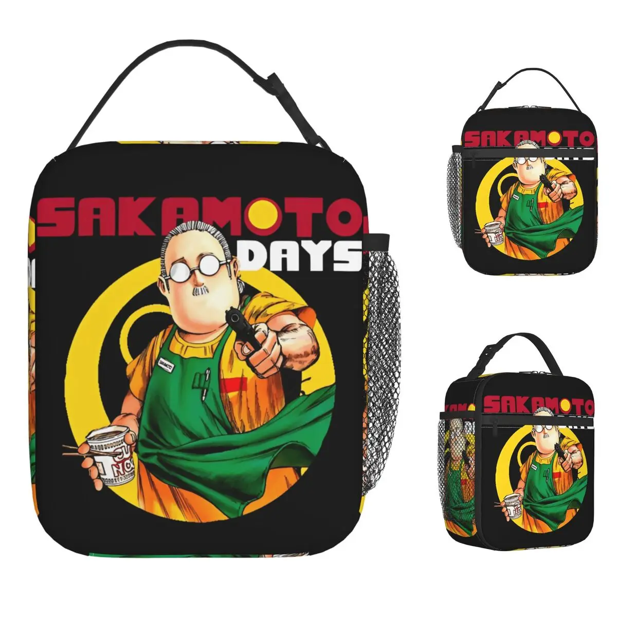 

Сумка для обеда Sakamoto Days, школьная коробка для завтрака для женщин, эстетичная термосумка-тоут на заказ, Оксфорд, портативная изолированная сумка-холодильник