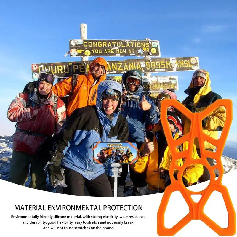 Motorrad x Web griff | Sicherheits-Silikonband-Halterung | elastischer Silikon gurt Fahrrad telefon halterung Zubehör Ersatz