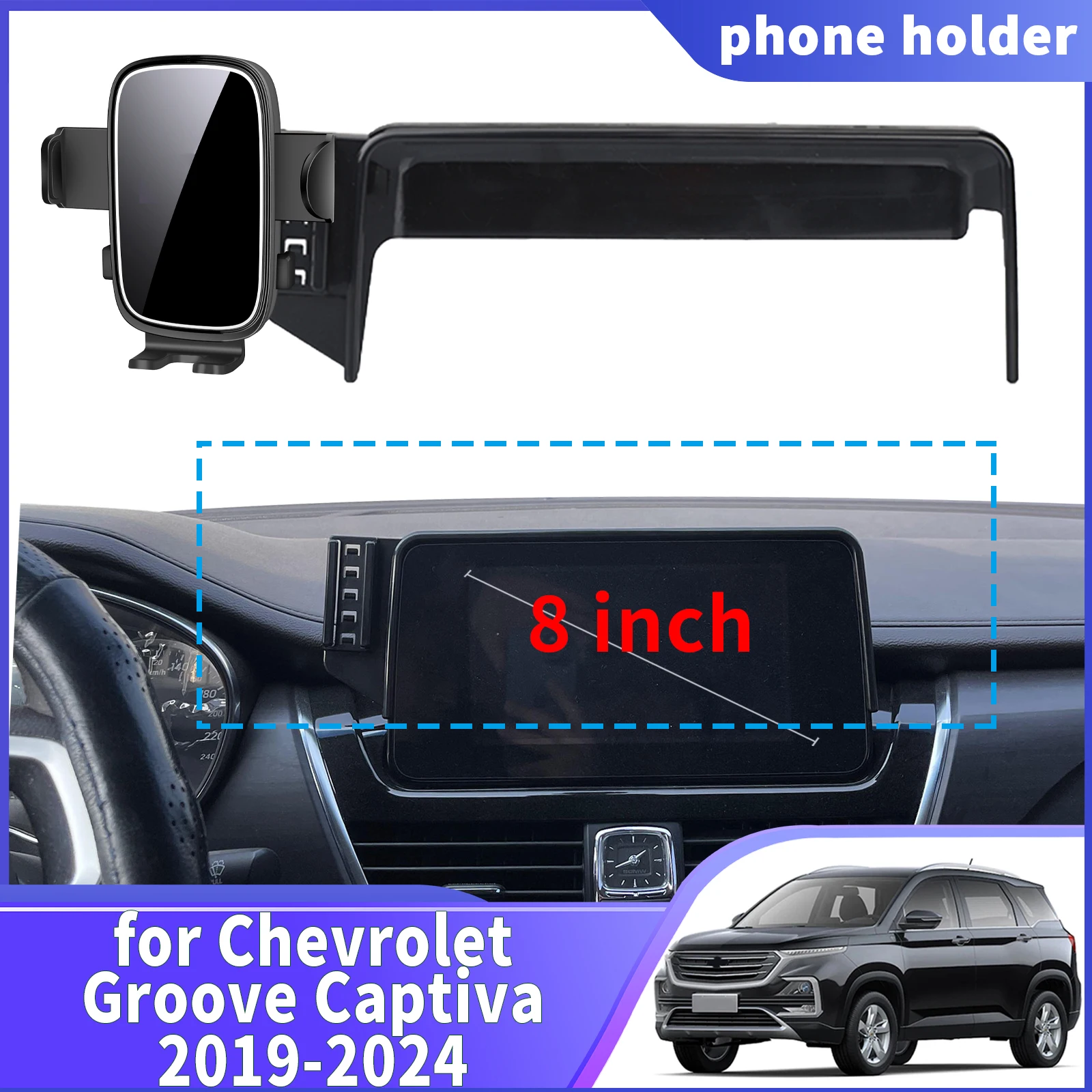 

fit for Chevrolet Groove Captiva 2019 2020 2023 2024 Navigation Phone Holder Mount Customized Car accessoires