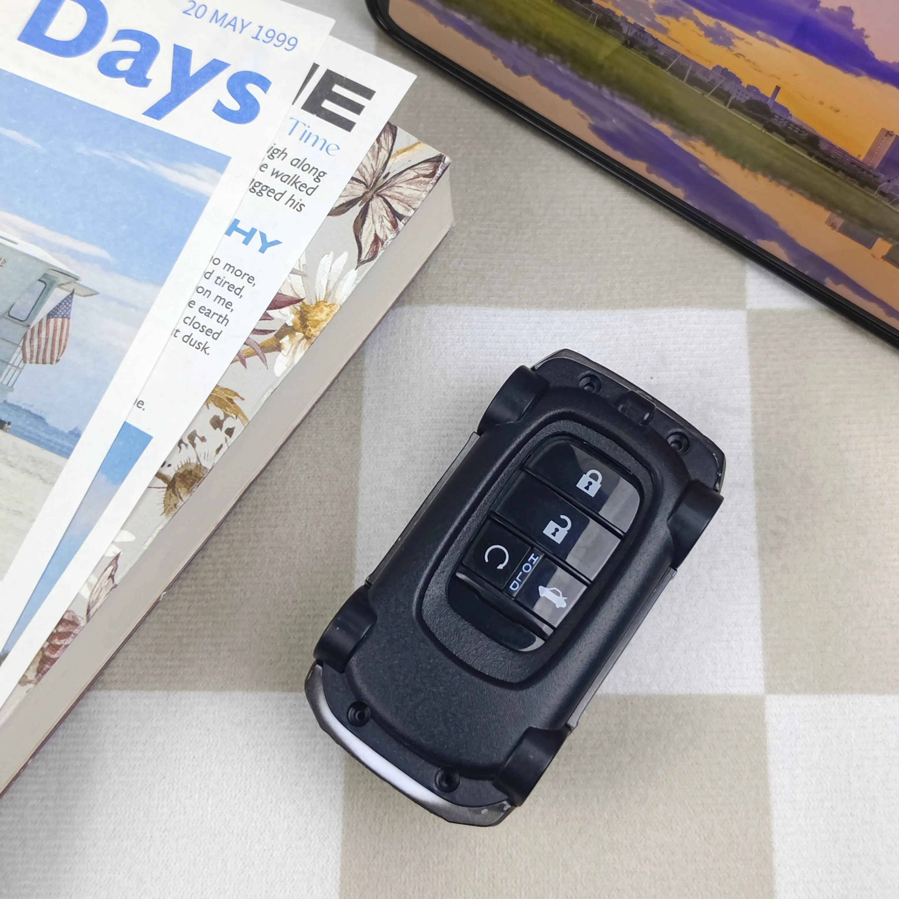 For XRV Car Model 2 3 4 5 Button for Honda CR-V Civic Accord HR-V CR-V CRV HRV Fit City Odyssey Car Key Case Cover Fob Keychain