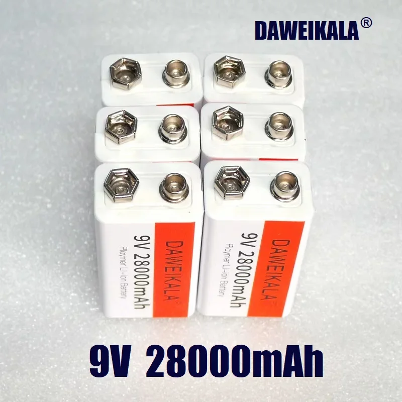 

Новая литий-ионная аккумуляторная батарея 9 В емкостью 28000 мАч для использования в микрофонах, игрушках, рациях, мультиметрах, снаряжении КТВ.