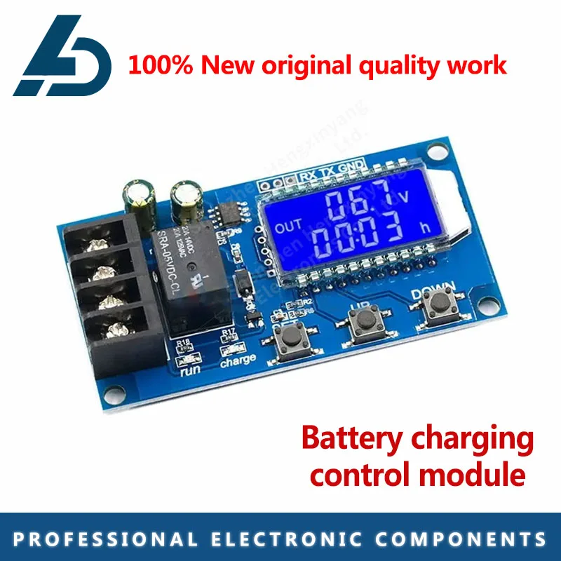 6-60v 10A Lithium Battery Charge Control Module Controller Protection Board with Overcharge Protection Switch XY-L10A