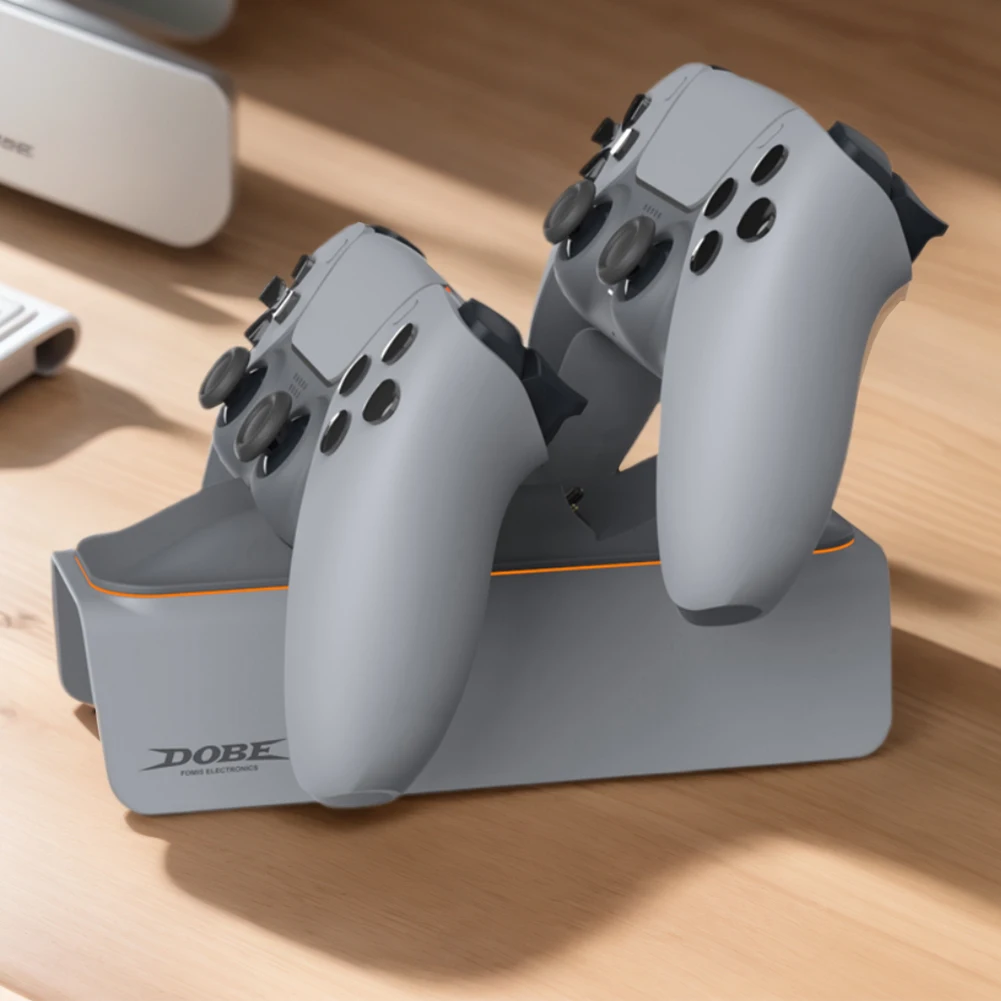 ل PS5 وحدة تحكم مزدوجة جهاز شحن عرض دعامة حامل شاحن ل بلاي ستيشن 5 لوحة ألعاب لاسلكية الذكرى الثلاثين