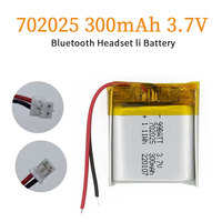 1-10 Pcs 702025 Battery 3.7 V 300mAh 602025 Lithium Polymer Batteries Li Po for Bluetooth Headphones Purifier Card Speaker