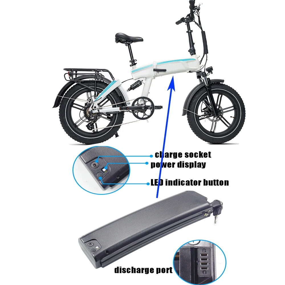 

48v Hidden Glion 510 B1 Coastal Cruiser e-bike battery 10.4ah 14ah for MAXFOOT MF19 E-Joe Epik Carbon electric bike