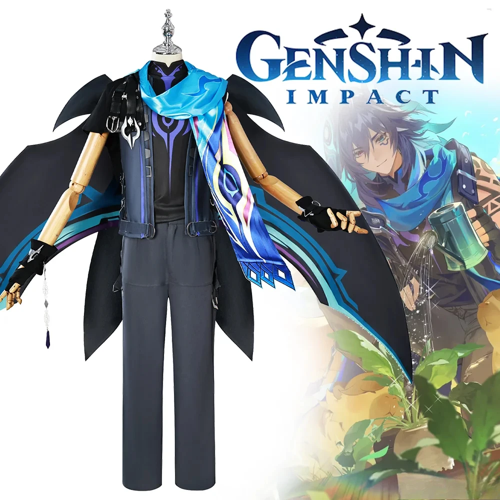 

New 2025 Game Genshin Impact Ororon Cosplay Men Costume Adult Uniform Top Wings Accessories Full Set Suit Halloween Outfits