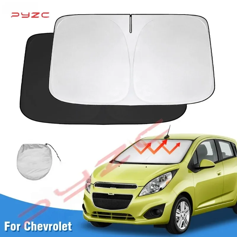 

Солнцезащитный козырек на лобовое стекло для Chevrolet / Chevy Spark 2013-2021 2022 2023, складной, блокирует УФ-лучи