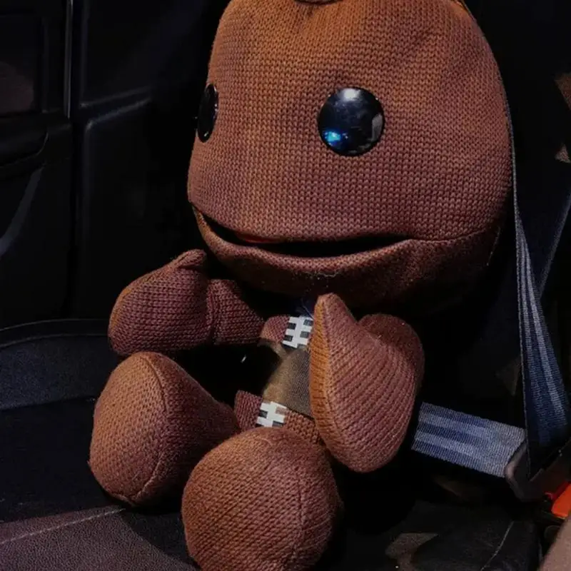 Little Big Planet Afro Sackboys Figur Plüschtier Spiel Sackboys Modell Geburtstagsgeschenk für Kinder Stoffpuppe Kuscheliges Abenteuer Buddy
