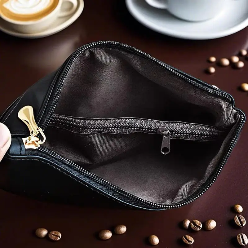 أزياء المرأة السوداء المحفظة بو الجلود سستة، بلون المحفظة حقيبة الهاتف المحمول سيدة مخلب المحفظة بطاقة الهاتف عملة حقيبة