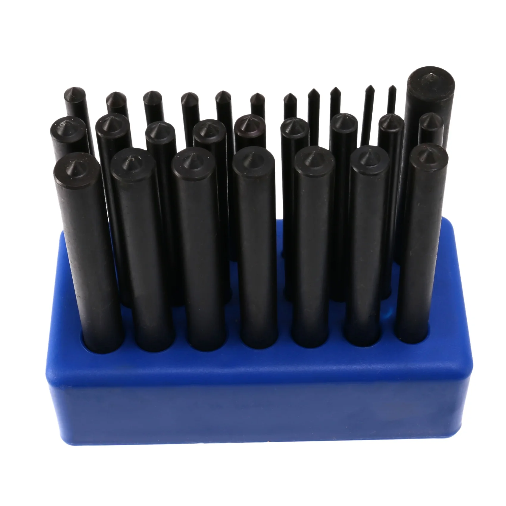 A88M gatoverdrachtponsset voor stalen transferponsset, 28-delig, hittebehandeld gelegeerd staal, 3/32 inch-1/2 inch