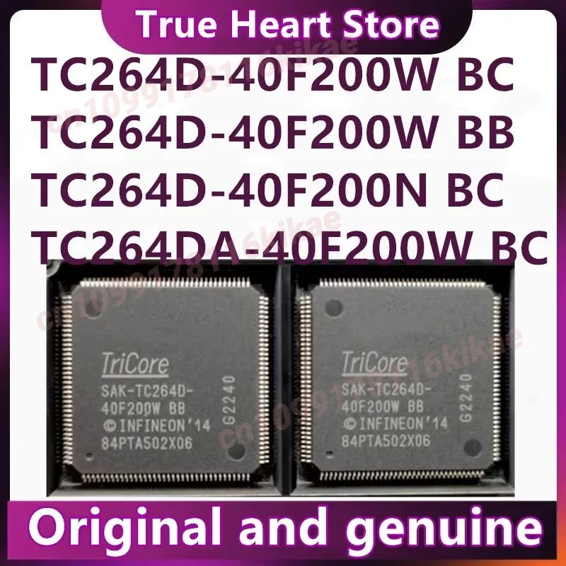 SAK-TC264D-40F200N BC SAK-TC264D-40F200W BB SAK-TC264D-40F200W BC SAK-TC264DA-40F200W BC QFP144 Chipset 1 pezzo/lotto