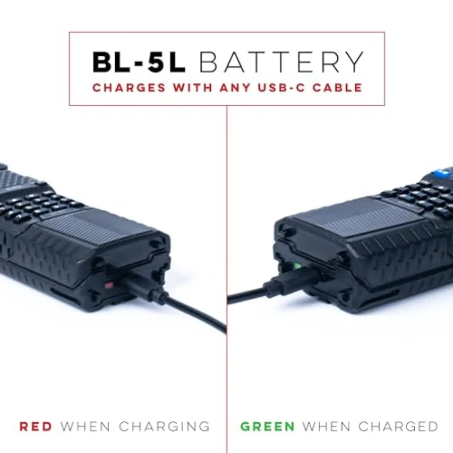 BaoFeng, BL-5L 3800mAh Li-ion Battery Pack, High Capacity Extended Battery for UV-5X3, BF-F8HP, and UV-5R Radios BL-5 BaoFeng B view 2