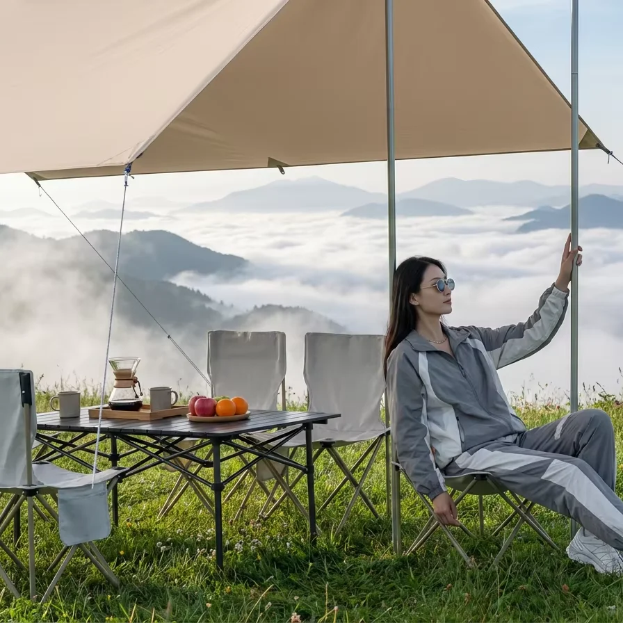 

Уличный тент-навес для кемпинга, защита от солнца и дождя, для 8-10 человек, для активного отдыха