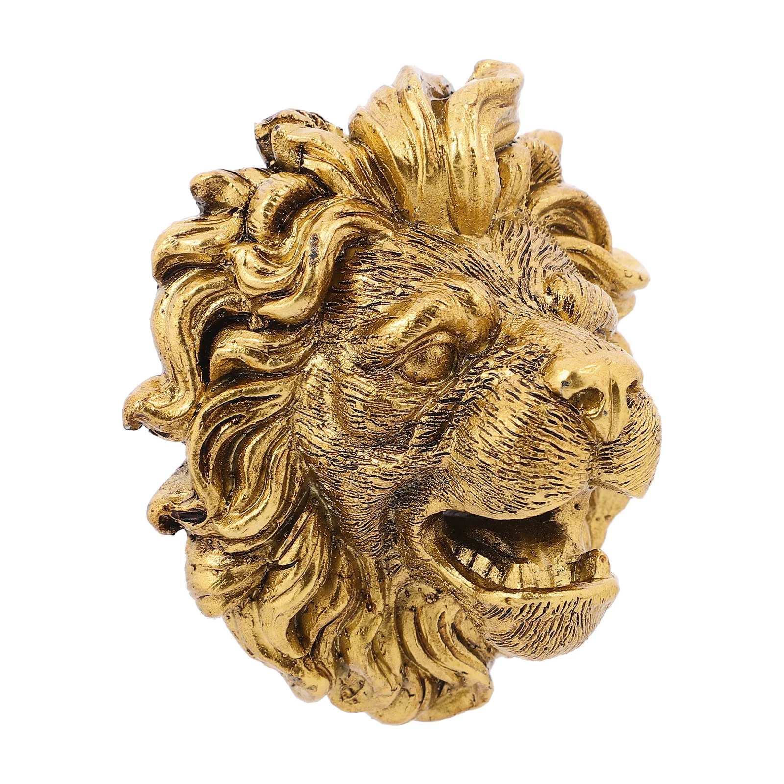 

Lion Head Water Spitter Fountain Nozzle Sprinkler Natural Resin Wall Mounted Garden Feature Pond Pool Sprayer Durable Outdoor