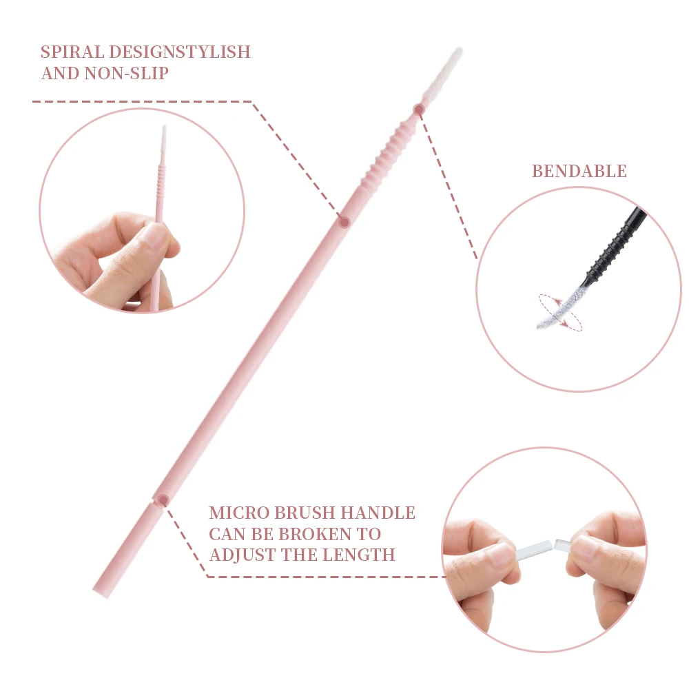 Microbrush Wimper Make-up Borstel Accessoires voor wimperverlenging Lash Supplies Microbrush voor wimpers Wegwerpwimperborstels