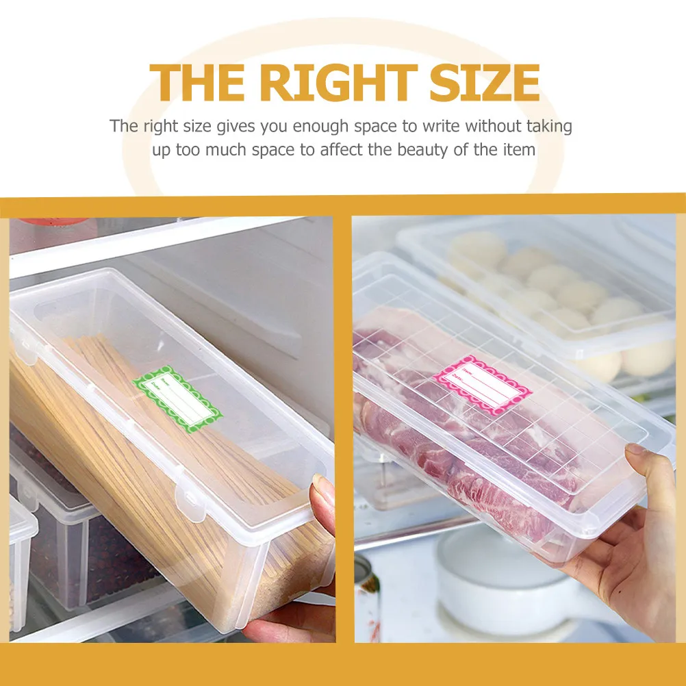 

360Pcs Refrigerator Labels Waterproof Removable Freezer Food Storage Stickers Kitchen Classification Tags Food Labels