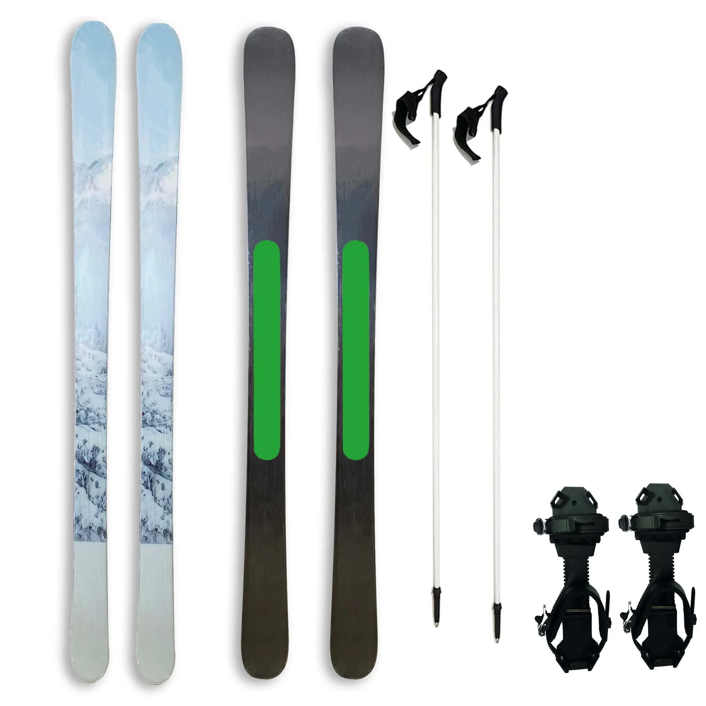 Snow adult Excellent Red Liuku and Skinner skis hunter skis