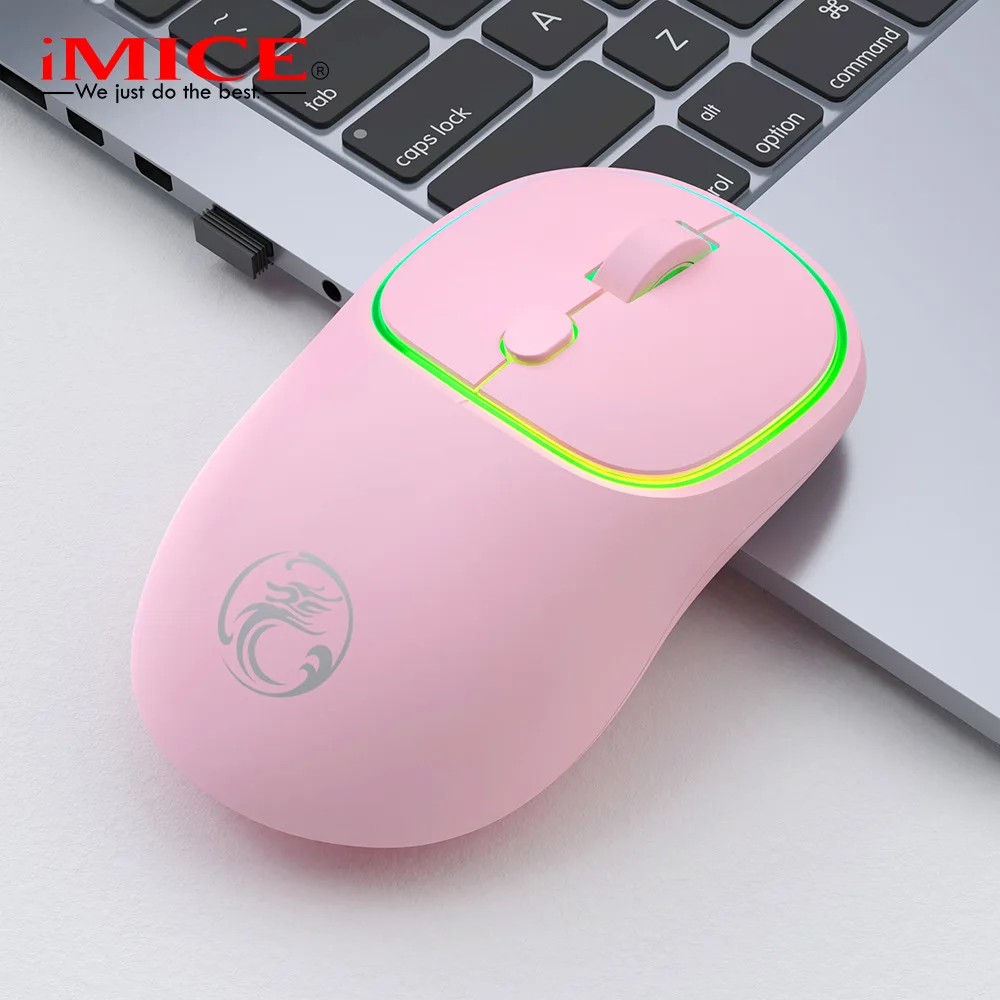 7-color illuminated rechargeable Bluetooth dual-mode silent wireless mouse TYPE-C interface Creative gifts