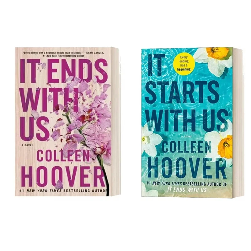 Het begint met ons door Colleen Hoover/het eindigt met ons Romansboek in het Engels 1 zondagsstijden Bestverkochte paperback