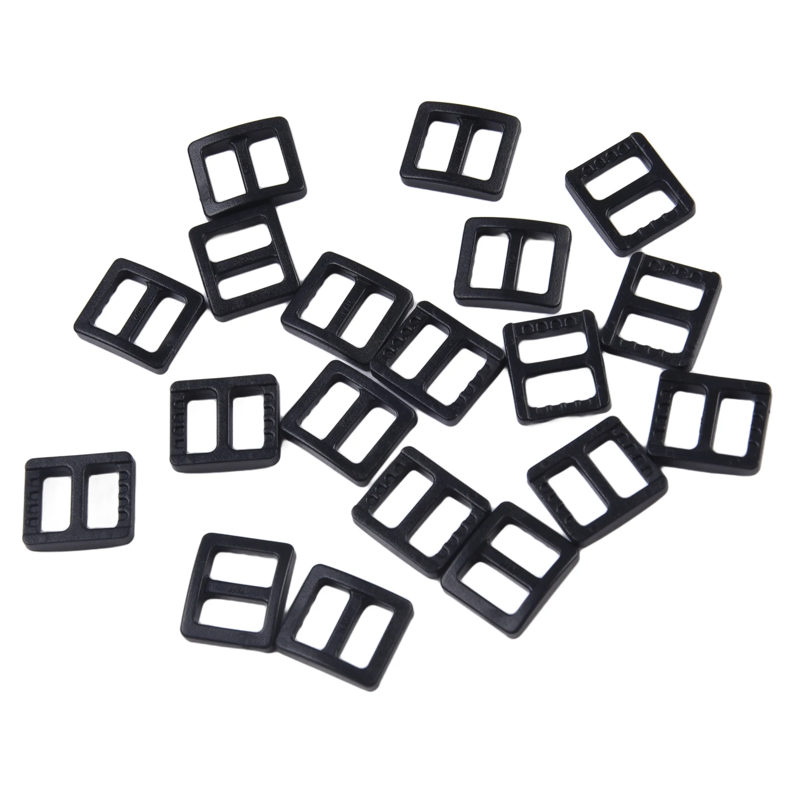 10pcs Plastic Slider Buckles Designed for Tri Glide Style Adjustments on Backpack Straps Webbing and Load-Bearing Equipment