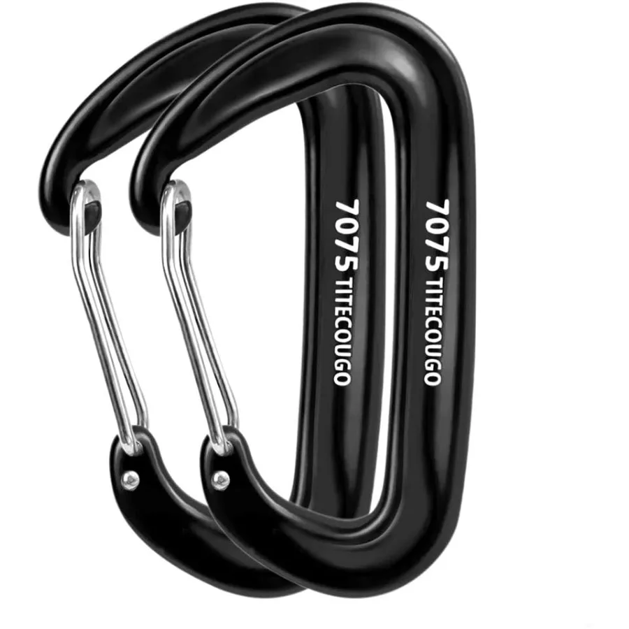 12KN 2697 رطل مشابك حلقة تسلق خفيفة الوزن شديدة التحمل، معدات مثالية (12 4 5 عبوات) #1