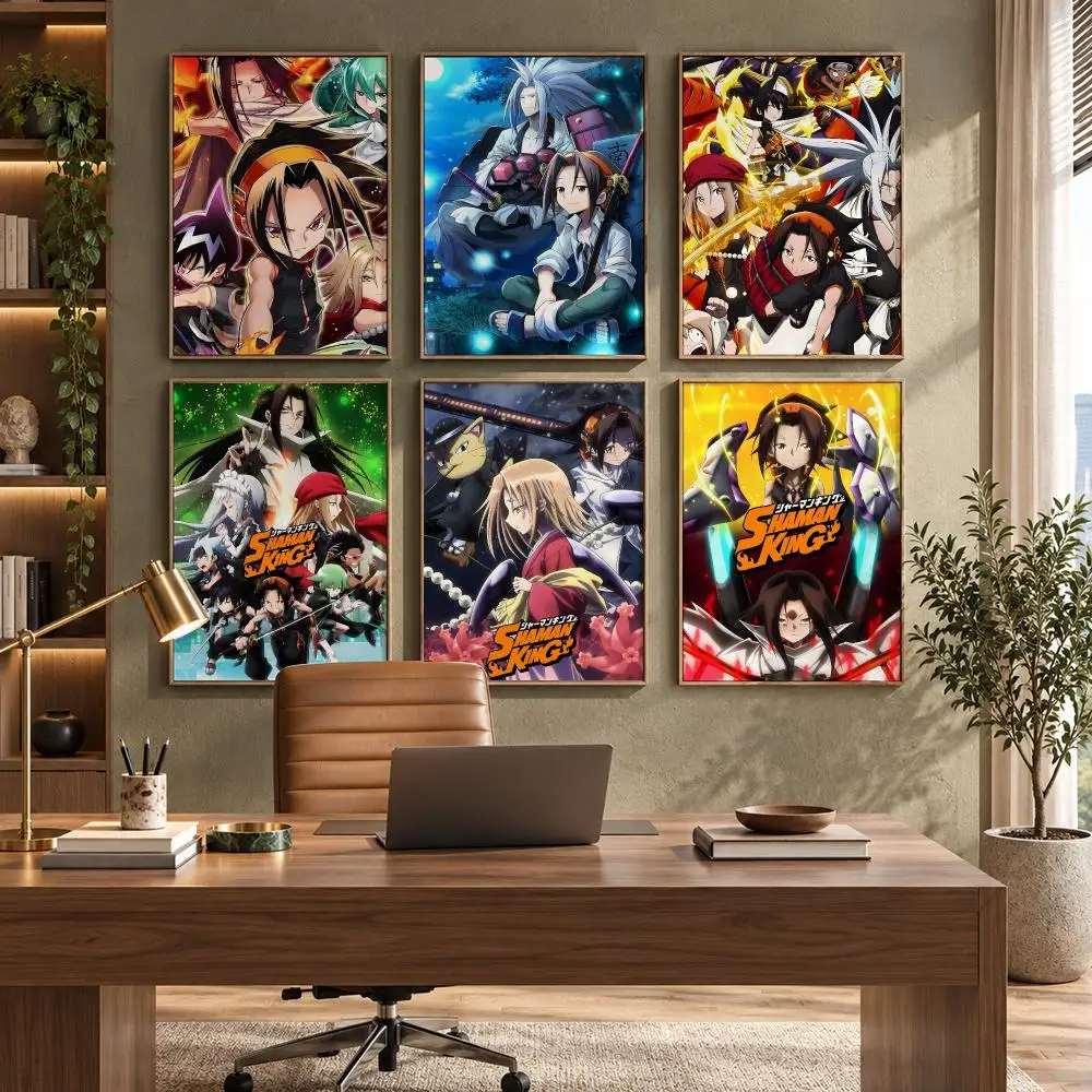 Anime S-Shaman King Poster High-Quality Waterproof Wall Decal for Study, Living Room & Garage, Great Gift for Fans