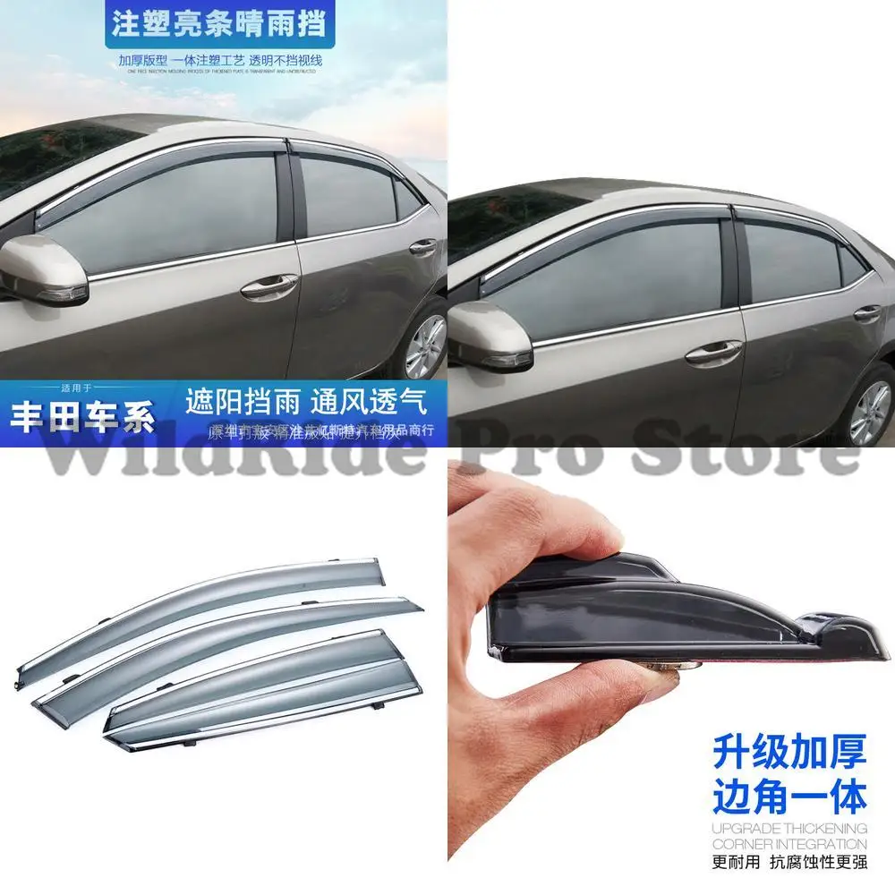 

1 комплект автомобильного козырька от дождя для Toyota Yaris Corolla Avalon Izoa Ch R Highlander rav4