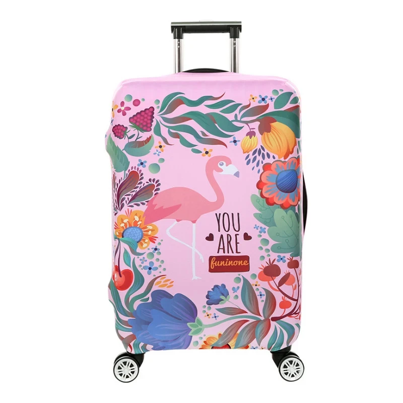 Hot Sale Flamingo Luggage Cover Thicken Elastic Baggage Covers Suitable 18 - 32 Inch Suitcase Case Dust Cover Travel Accessories