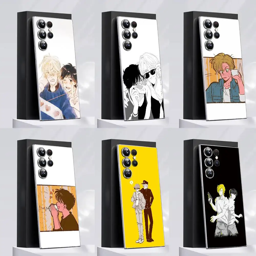 

Banana Fish Ash Lynx Eiji Okumura Phone Case For Samsung S22,S24,S30,S10,S21,S25,S23,S10,PIus,Ultra,5G,FE,lite Transparent Cover