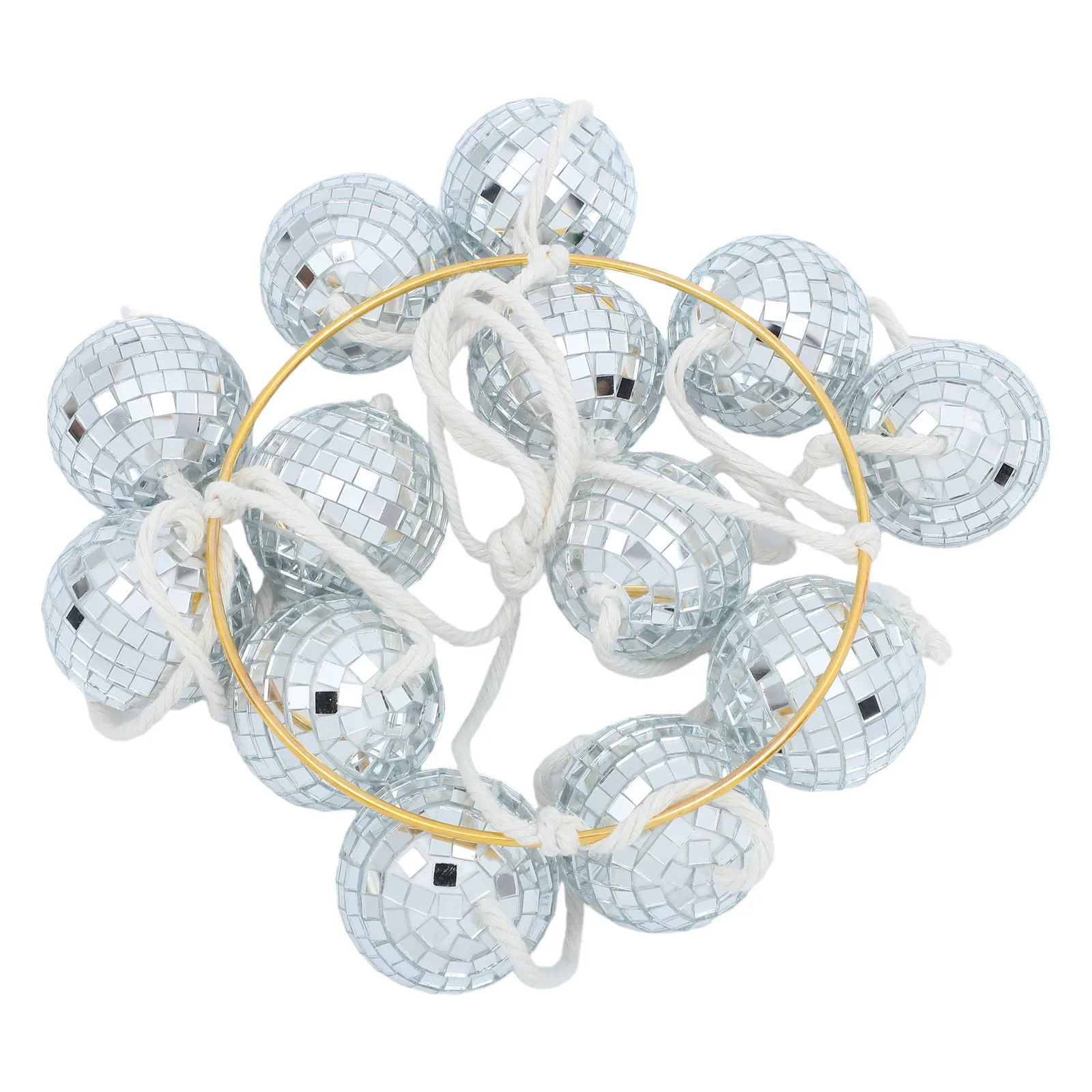 

Disco Ball Wind Chime Mirror Balls Hanging Ornament Decorative Outdoor Garden Patio Balcony Windbell Sun Catcher Party Props