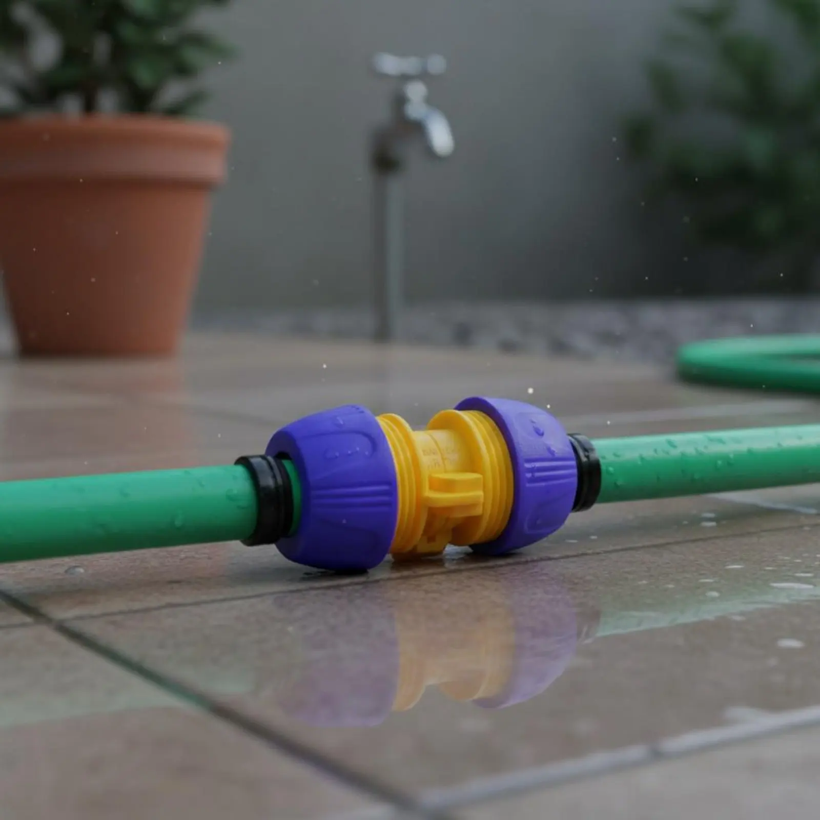 1 Inch Water Pipe Connector Watertight Fast Attach Hose Adapter Spray Adapter Long-Lasting Plumbing Hardware Versatile