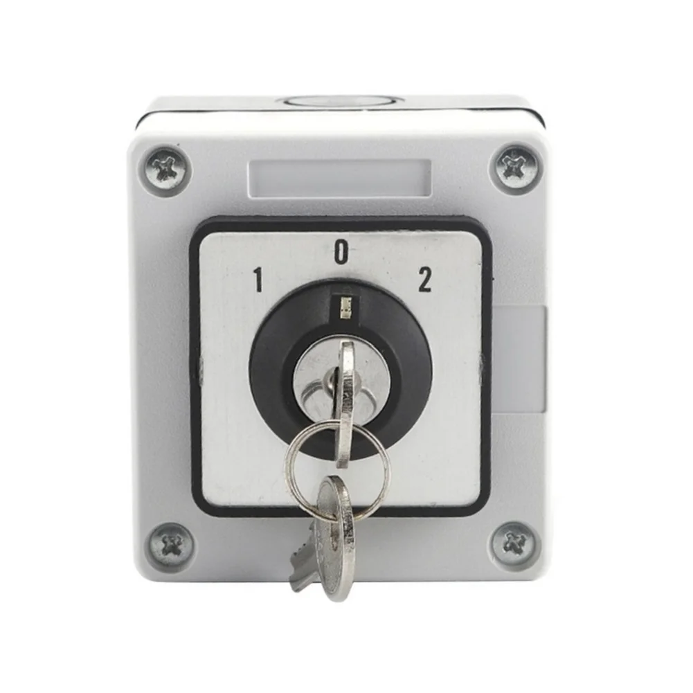 SZW26 20C/D101.1YB BF 20A Rotary Cam Changeover Switch With Key Lock and Thickened Copper Components for Long-Term Operation