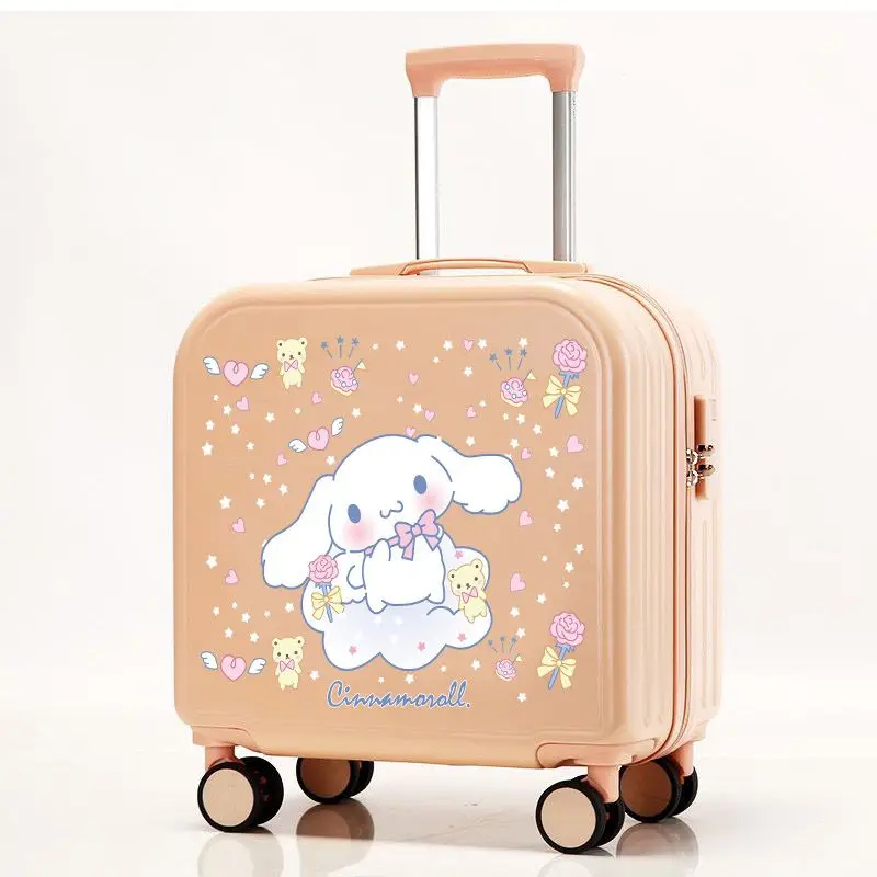 Sanrioed bagaglio valigia Cartoon Cinnamoroll Kids Password Box Trolley Case bagagli ragazze custodia da viaggio portatile Mother-Child Box