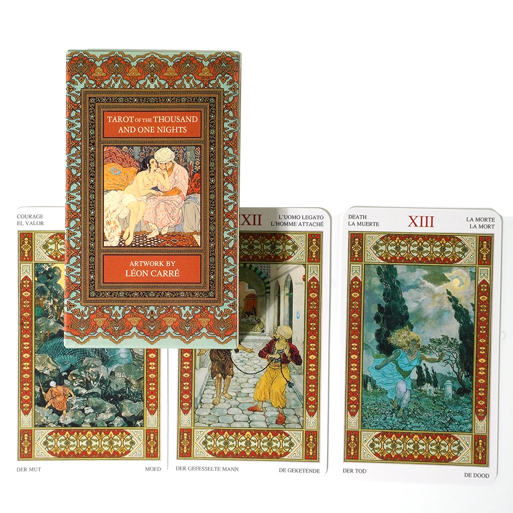 Tarot of The Thousand And One Nights High Quality Board Game 78 Card Tarot Deck Fun Divination Tarot For Beginners