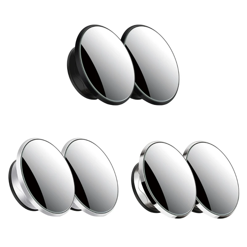 Car Blind Spots Mirror Suction Cup Attachment with Wide Angles for Any Mirror