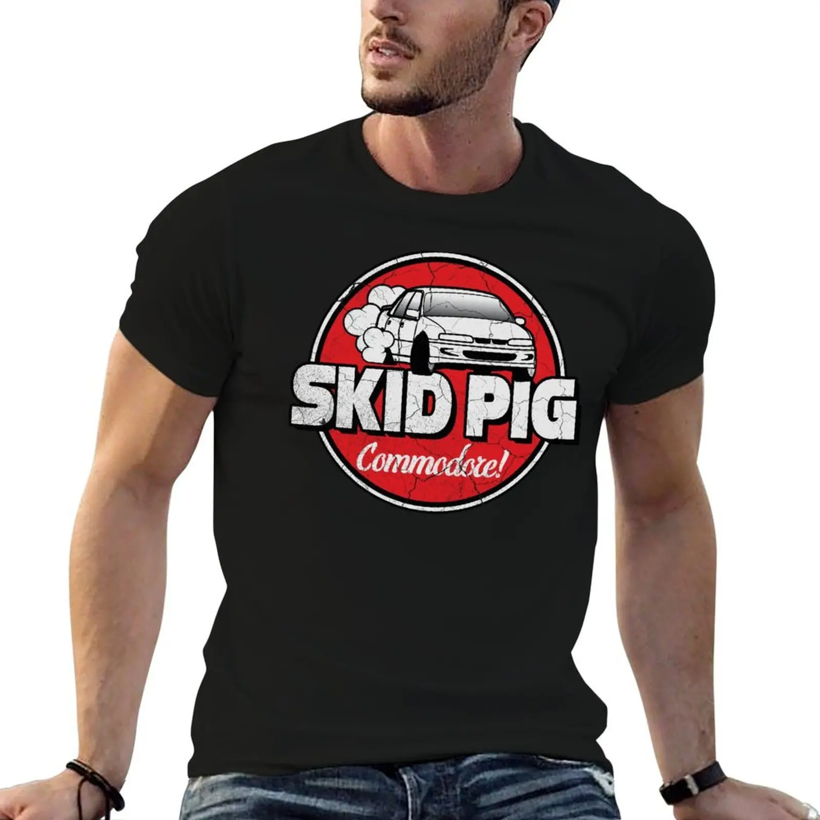 Holden Commodore skid pig T-Shirt Personalized t-shirt boys whites mens t shirt graphic