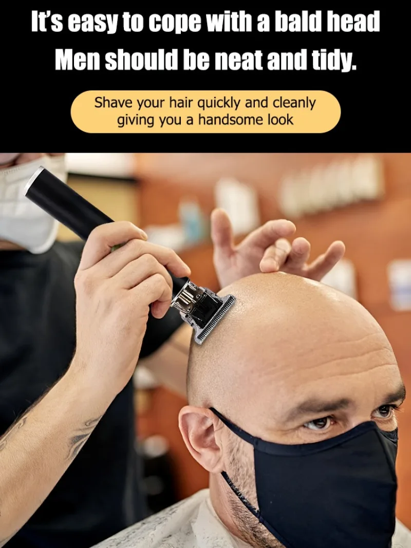 Electric Hair Clipper Rechargeable Haircut Machine Waterproof Hair Trimmer Usb Rechargeable Shaver