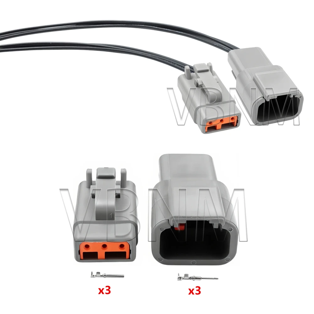 3 Pin DTM DTM06-3S ATM06-3S DTM04-3P ATM04-3P Waterproof Electrical Connector Inlet Air Temperature Sensor Plug