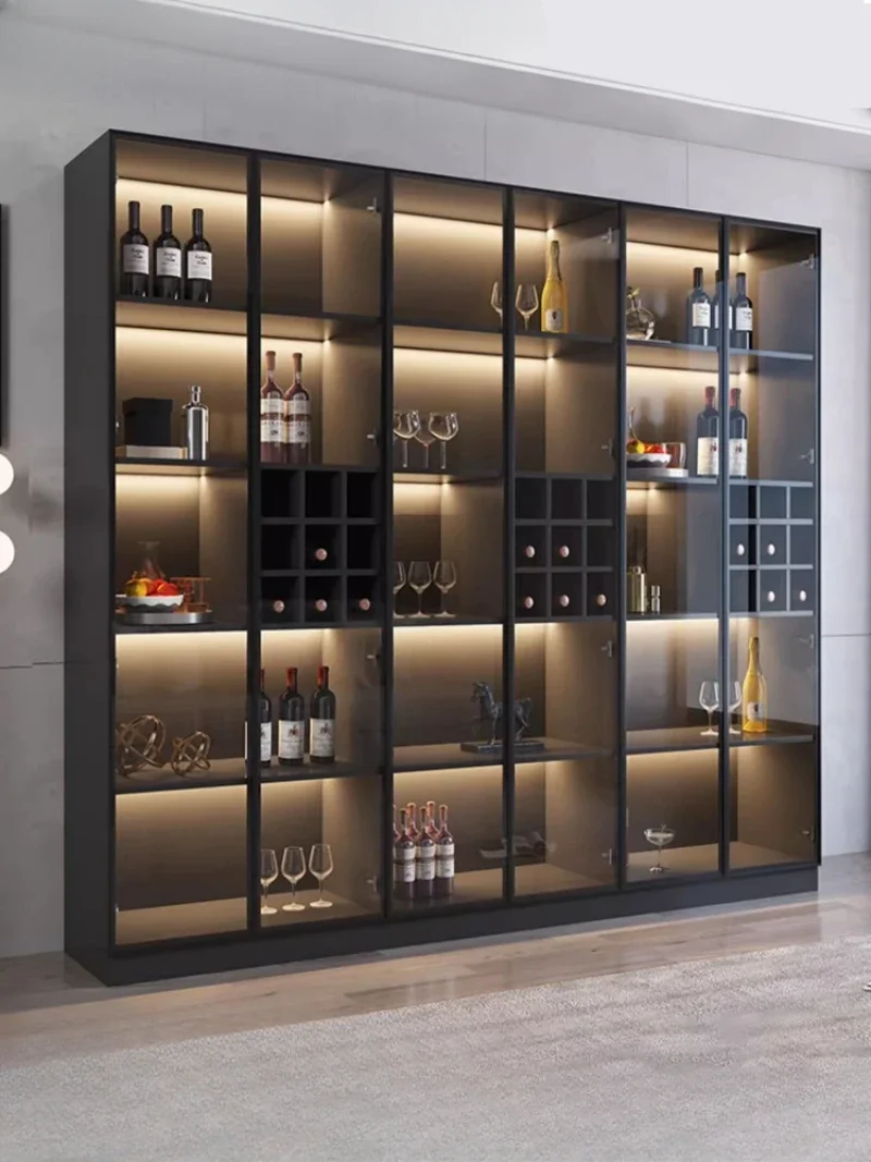 Wine Storage Bar Cottage Liquor Drink Showcase Modern Luxury Cabinet Furniture To Assemble Column Club Minimalist Farmhouse Home